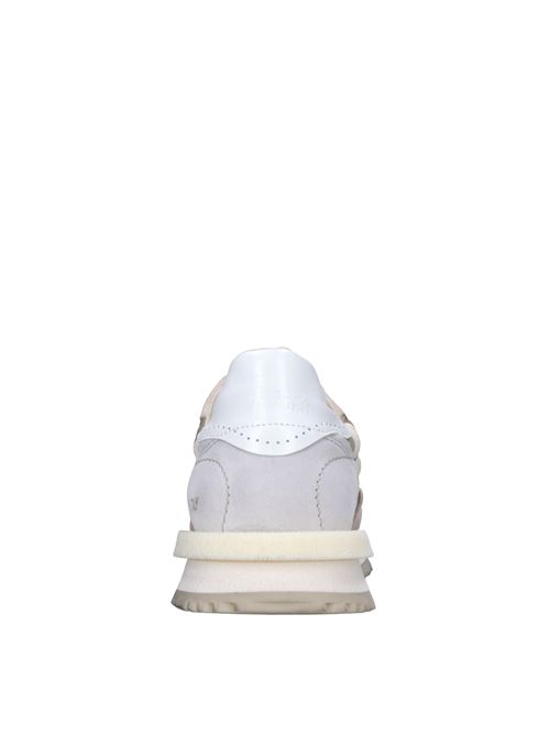 Sneakers in pelle e tessuto HIDNANDER | TENKEI SLIP ON HE1WS425 421CAMO MARRONE VIOLA-BEIGE-BIANC